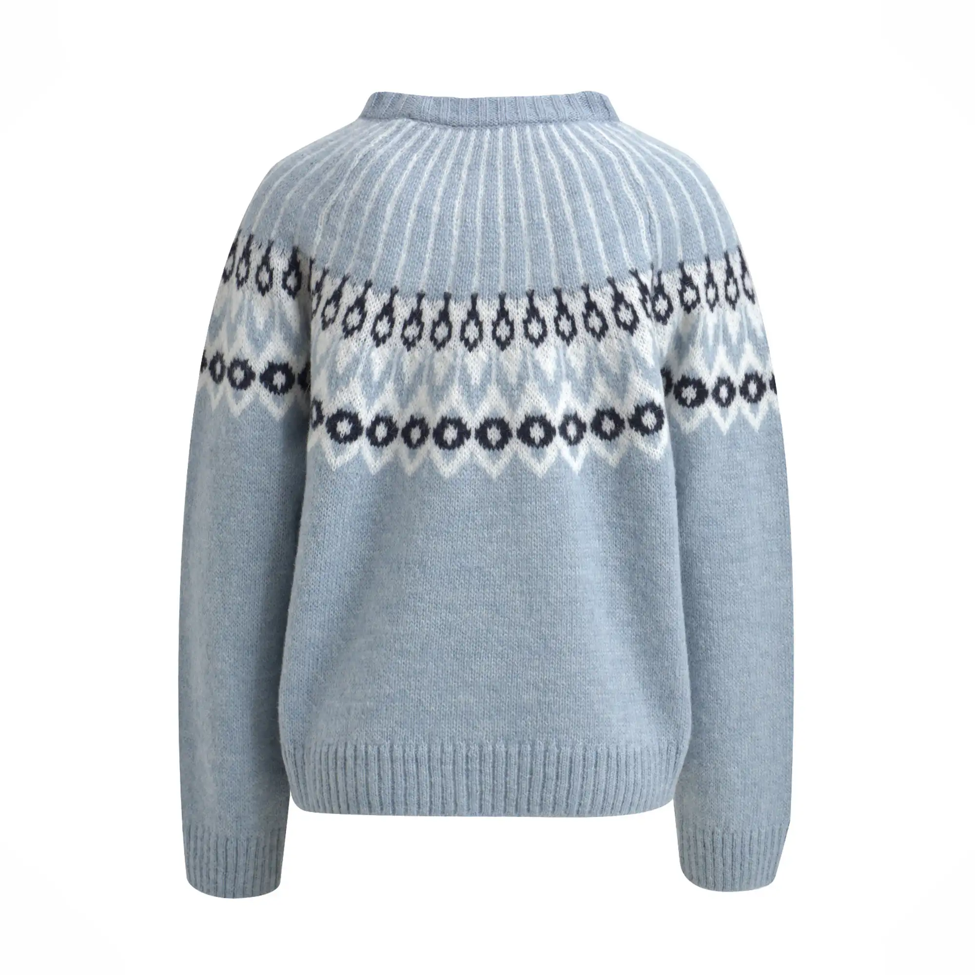 Hairy_Fair_Isle_Pullover_RÜckseite Hairy Fair Isle Pullover RÜckseite